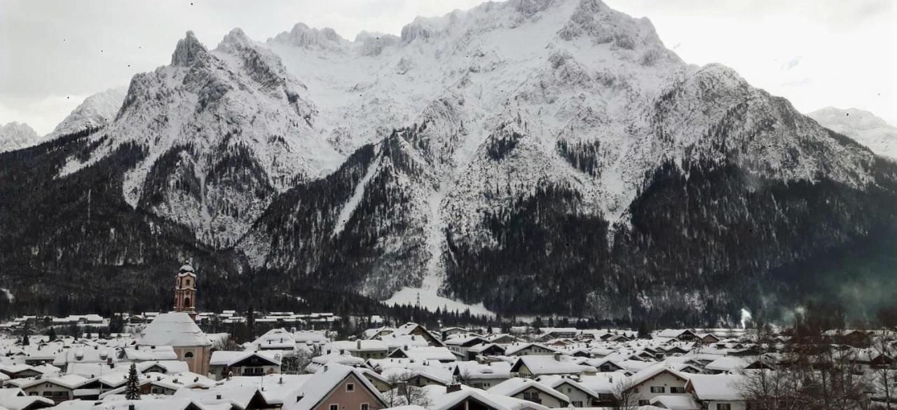 Ferienwohnung Bergkristall Mittenwald Dış mekan fotoğraf